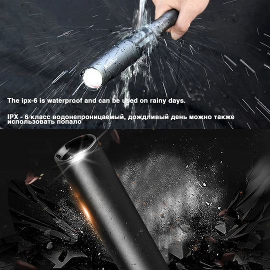 Self-defense Baseball Bat Flashlight T6 Light Bulb Outdoor Waterproof Multi-functional Security Professional Lighting Flashlight Frontier General Hardware