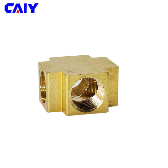 Brass Pipe Fitting BSP Thread Equal Female Square Connector Air Water Coupler Adapter One Eighth Inch To One Half Inch Frontier General Hardware