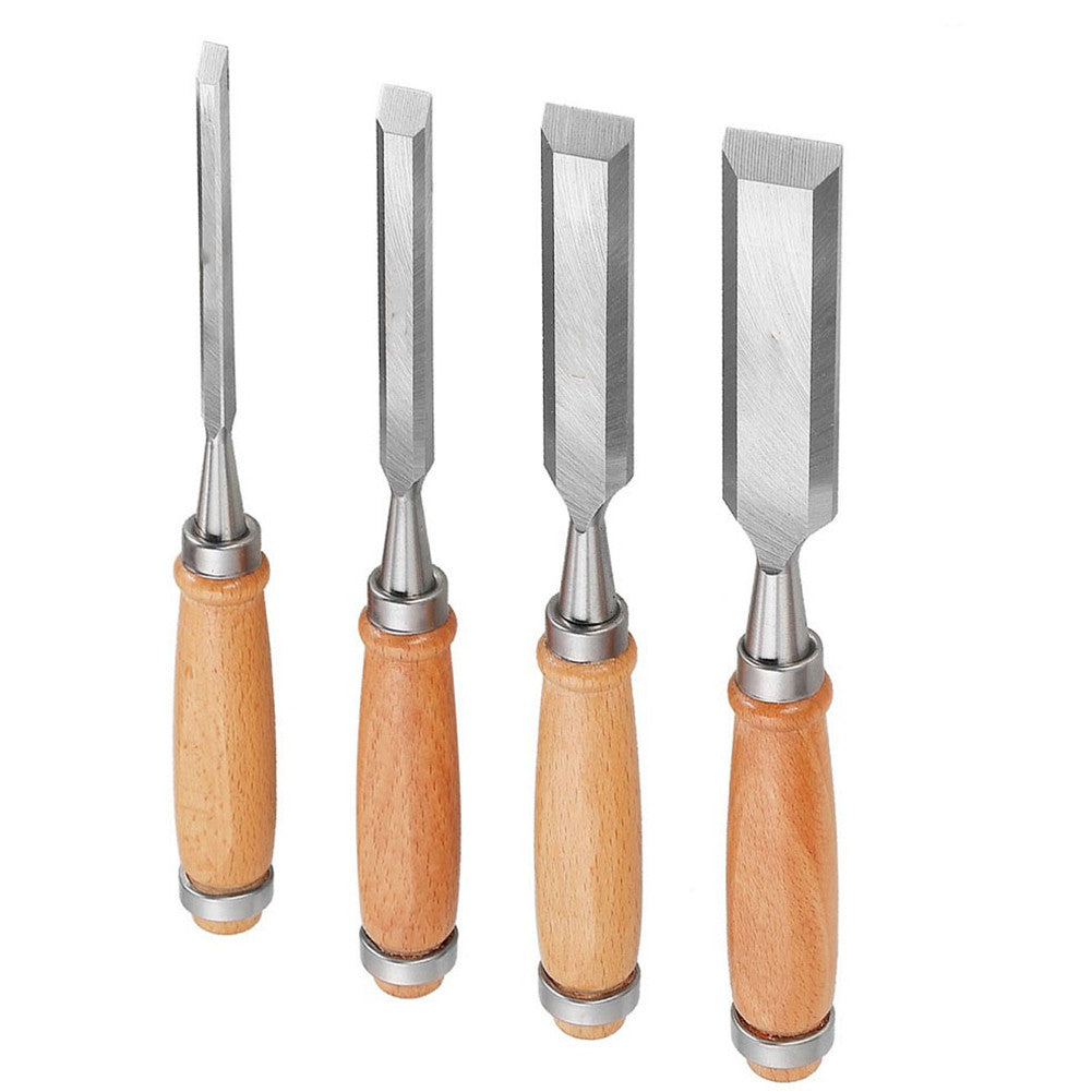 Trim Chisel Professional Wood Carving Chisel 6/12/18/24mm Carpentry Flat Chisels D