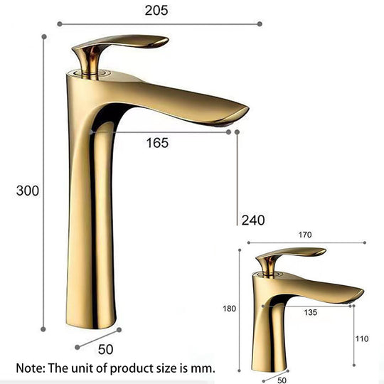 Golden Maple Leaf Basin Faucet For Hot And Cold Household Use Raised Washbasin Washbasin Countertop Basin Single Hole Faucet Frontier General Hardware