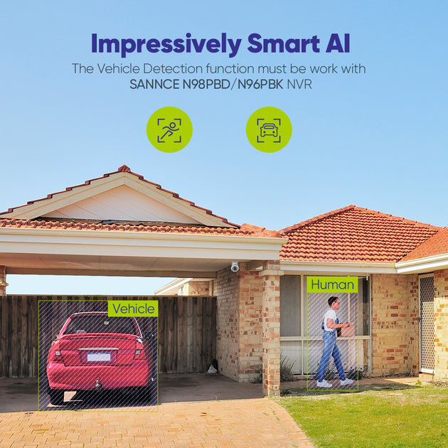 4K 8MP POE IP Security Camera H265 With Human Detection Smart Tracking Full Color Night Vision 20m ONVIF Surveillance Frontier General Hardware