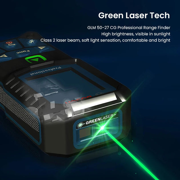 Bosch GLM 50-27CG Laser Rangefinder 50m With Bluetooth 4.2 Green Laser Tape Measure Pro Distance Meter Frontier General Hardware