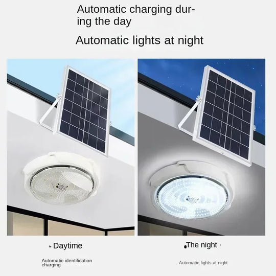 Solar lights Indoor Home Top Ceiling House Outdoor Garden pandent light Panel Lamp Fixture For Corridor Garden Living Room Frontier General Hardware