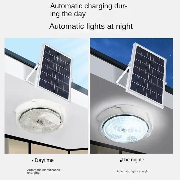 Solar lights Indoor Home Top Ceiling House Outdoor Garden pandent light Panel Lamp Fixture For Corridor Garden Living Room Frontier General Hardware