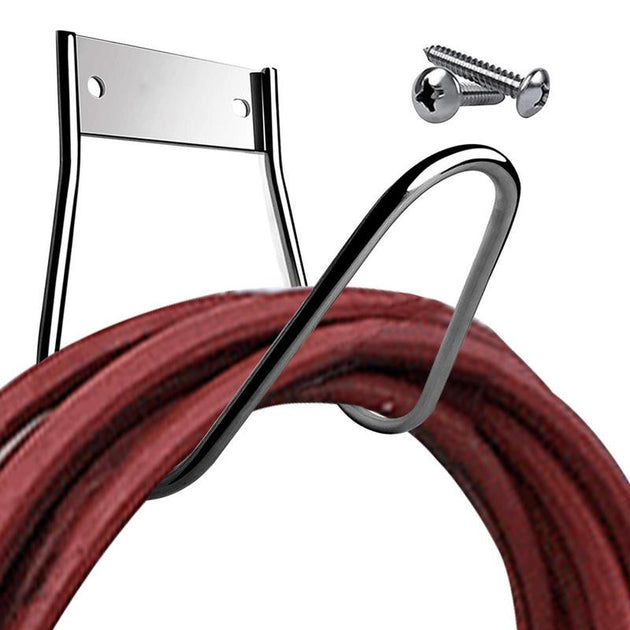Hose Hanger Stainless Steel Small Wall Mount Garden Hose Hook Heavy Duty Hose Hook for Garden Hose Expandable Hose Hose Reel Frontier General Hardware