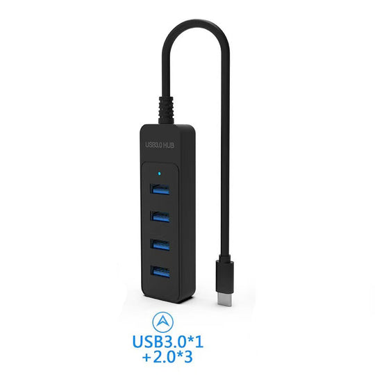 USB 3 0 4 Port Multi USB Splitter Hub USB Hub 2 0 Type C Hub High Speed For Computer Accessories Frontier General Hardware