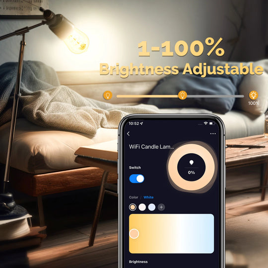 MOES Tuya WiFi Smart ST64 Edison LED Bulbs 16 Million Color Changing 2700K to 6500K Dimmable Works With Alexa Google Frontier General Hardware