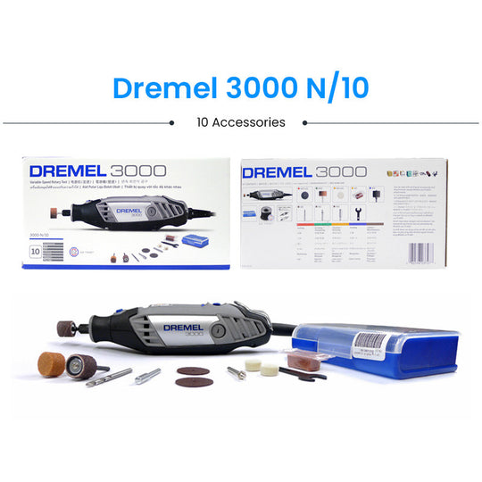 Dremel 3000 Electric Rotary Tool Kit Multi Function Engraver Grinder for Cutting Carving Polishing 10 Accessories 220V Frontier General Hardware