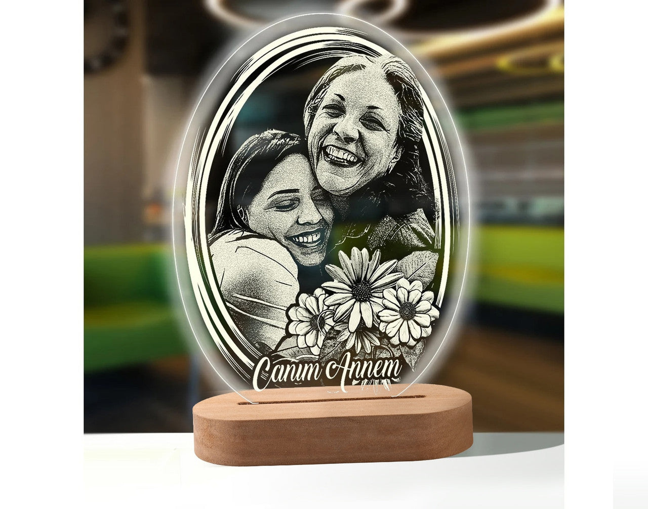 Personalized 3D Photo Lamp With Custom Photo And Text 3D Night Light Gift For Valentines Day Anniversary Birthday Frontier General Hardware