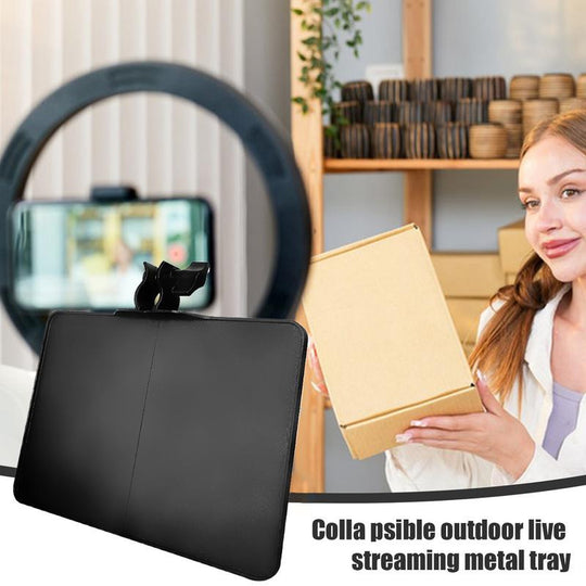 Foldable Microphone Stand Tray And Laptop Projector Holder For Stage Meetings Outdoors Multifunctional Tripod Base Frontier General Hardware