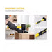 Black Rubber Hammer 2LB American Style Fiber Handle Shock Absorption Elastic Mallet for Tiling Flooring Leather Repair