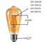 Vintage ST64 LED Filament Bulb 2W-12W Dimmable E27 B22 Gold Glass Edison Lamp 2700K 360 Degree Beam Frontier General Hardware