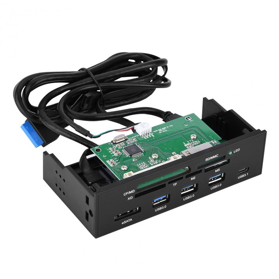 STW 3125 Card Reader 5.25 inches Multifunction Internal Card Reader Dashboard PC Front Panel supports M2 MSO SD MS XD CF card|sd sd|front panel pcpc card - Frontier General Hardware