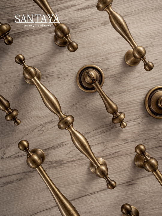 Antique Brass Cabinet Handles And Drawer Knobs Set For Cabinets And Furniture Brass Pendant Pulls Copper Finish Frontier General Hardware