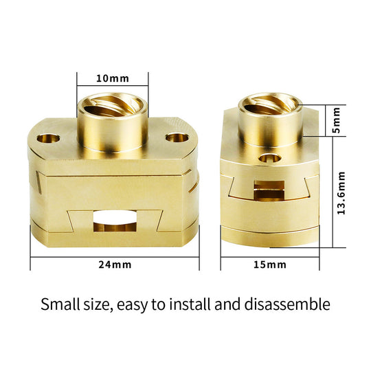3D Printer parts Oldham Coupling 18mm Shaft Coupler with T8x8mm Nut For Ender3/CR10 T8 Z-axis Screw Voron And VzBoT 3D printer Frontier General Hardware