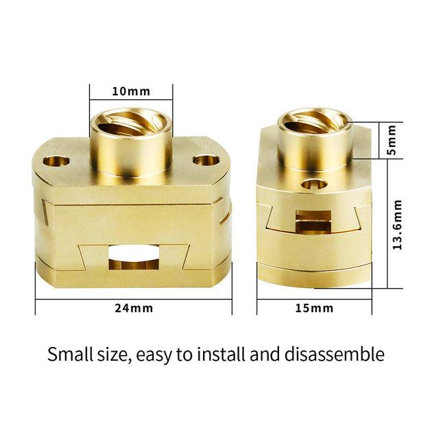 3D Printer parts Oldham Coupling 18mm Shaft Coupler with T8x8mm Nut For Ender3/CR10 T8 Z-axis Screw Voron And VzBoT 3D printer Frontier General Hardware