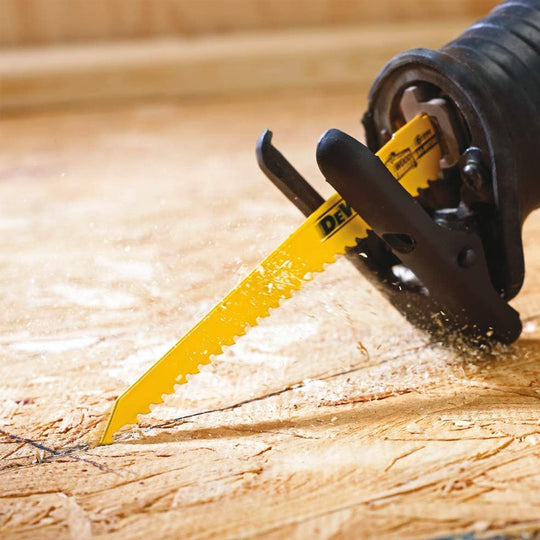 DeWalt DW4802 6 Inch Bi Metal Reciprocating Saw Blades For Wood Cutting Durable Against Nails 5 Pack Frontier General Hardware