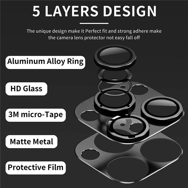 Metal Camera Lens Protector Glass For IPhone 16 15 14 13 Pro Max Mini Plus Full Cover Lens Shield Frontier General Hardware