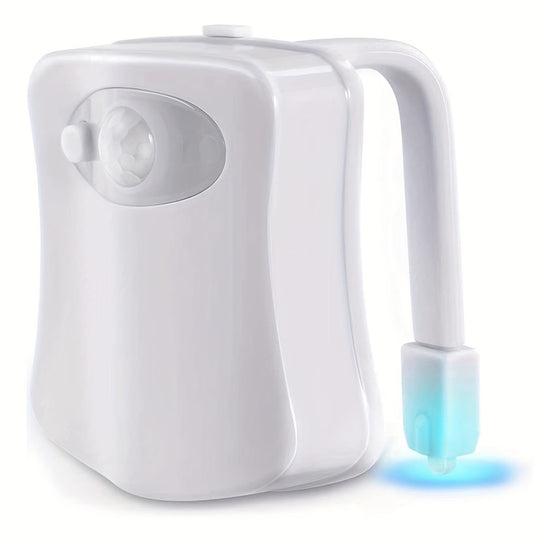 Toilet Night Light With PIR Motion Sensor LED Toilet Bowl Light Battery Powered 7 Colors Changing Kids Bathroom Decor Frontier General Hardware