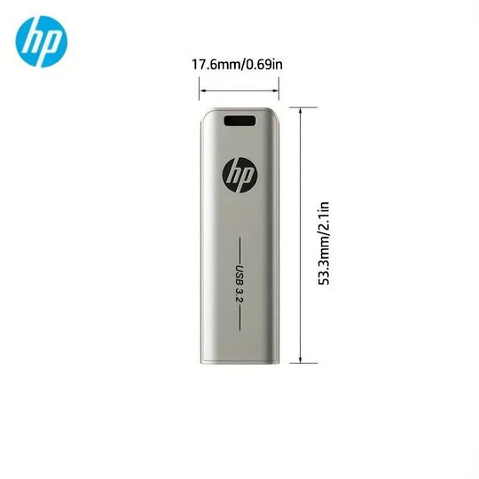 HP USB Flash Drive 3.2 32GB 64GB High Speed Sticks External Storage Metal Pen Drive Creative Personality Car Music Frontier General Hardware