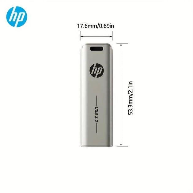 HP USB Flash Drive 3.2 32GB 64GB High Speed Sticks External Storage Metal Pen Drive Creative Personality Car Music Frontier General Hardware