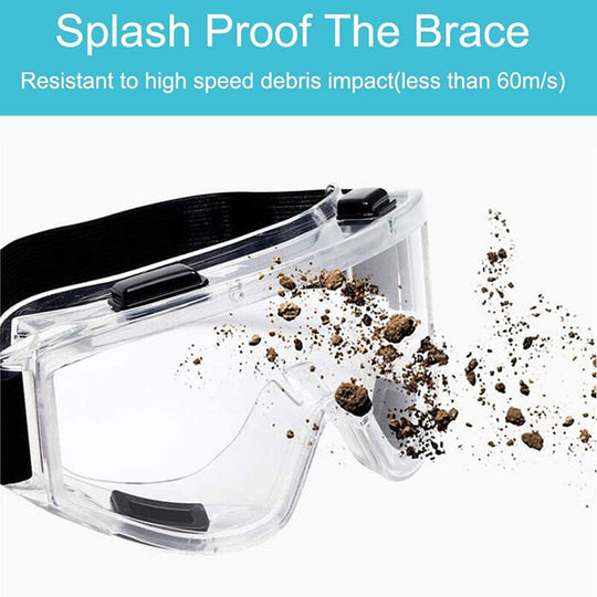 Safety Goggle Anti Splash Dust Proof Work Lab Eyewear Eye Protection Industrial Research Safety Glasses Clear Lens Frontier General Hardware