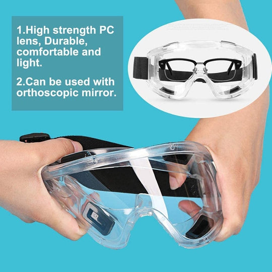 Safety Goggle Anti Splash Dust Proof Work Lab Eyewear Eye Protection Industrial Research Safety Glasses Clear Lens Frontier General Hardware