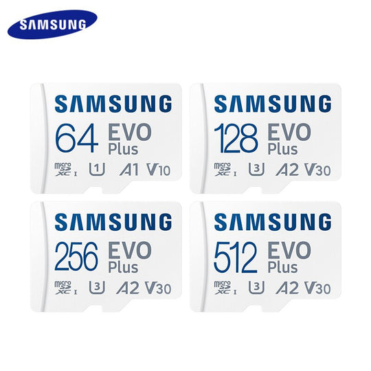 Samsung Pro Plus Memory Card 512GB 256GB 128GB U3 V30 A2 High Speed Class 10 TF Card UHS-I 64GB U1 A1 V10 EVO PLUS Micro SD Card Frontier General Hardware