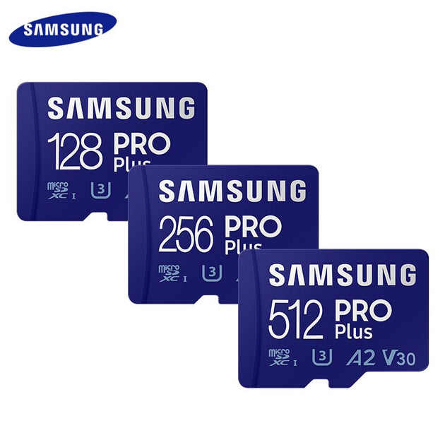 Samsung Pro Plus Memory Card 512GB 256GB 128GB U3 V30 A2 High Speed Class 10 TF Card UHS-I 64GB U1 A1 V10 EVO PLUS Micro SD Card Frontier General Hardware