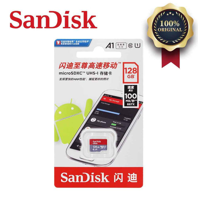 Sandisk Ultra Micro SD 128GB 32GB 64GB 256GB 16G 400GB Micro SD Card SD/TF Flash Card Memory Card 32 64 128 gb microSD for Phone|Micro SD Cards