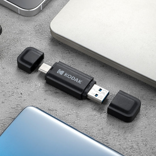 KODAK Type-C USB3.2 Flash Drive 32GB 64GB 128GB 256GB Pendrive High Speed OTG Dual-Purpose Disk for Mobile Desktop Laptop PC Frontier General Hardware