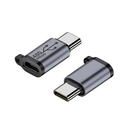 Type C Female To Micro USB Micro USB To Type C Adapter For Smartphone Laptop Tablet Pad Universal Charging Conversion Head Frontier General Hardware