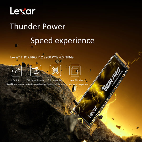 Lexar SSD THOR Pro 1TB NVMe M.2 2280 Gen4x4 PCIe Internal Solid State Drive Reading up to 6500Mb/s 2TB original Hard Disk for PC Frontier General Hardware