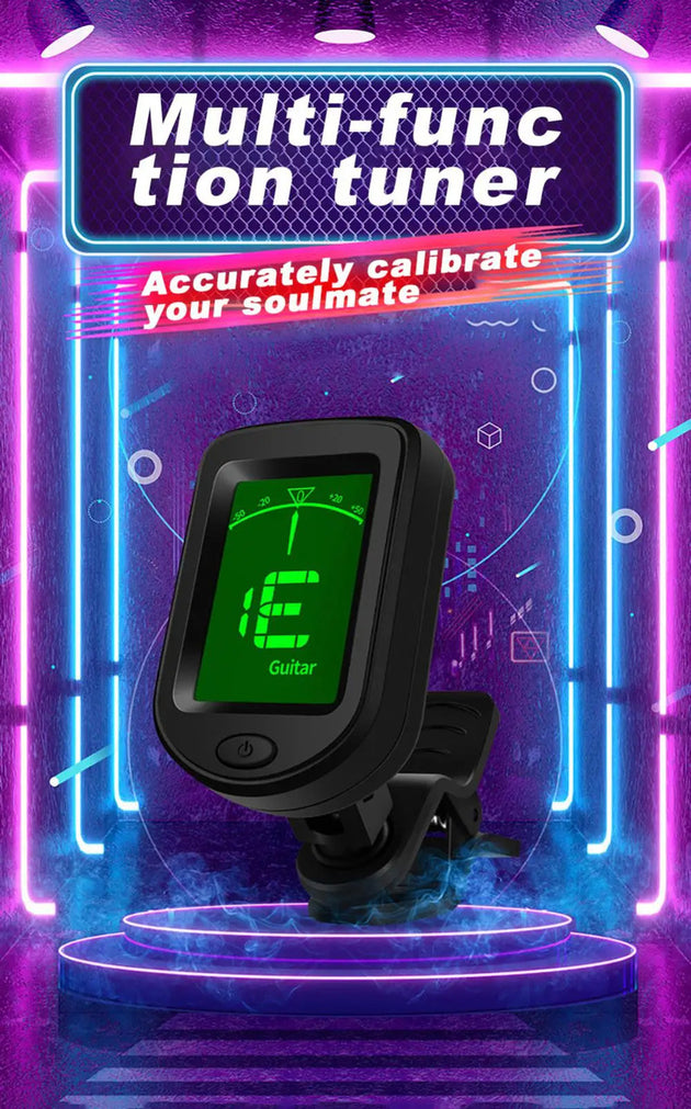 New Rechargeable Clip On Guitar Tuner For All Instruments Electronic Tuner For Guitar Bass Ukulele Violin Mandolin Banjo Frontier General Hardware