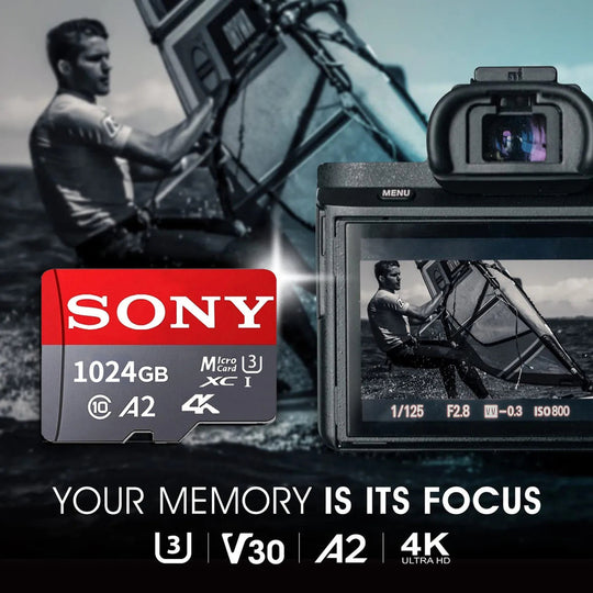Sony Micro SD Card 128GB 256GB 512GB A2 U3 V30 170MBps High Speed 4K Ready For Steam Deck Drone Camera Frontier General Hardware