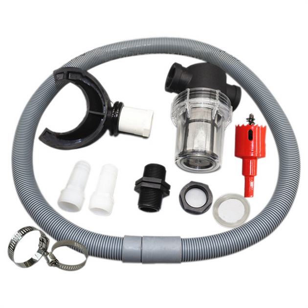 Rain Catcher Rain Barrel Diverter Rainwater Collection System 1 Set 75Mm Flex Hose Durable Sealing Rubber Ring Durable Frontier General Hardware