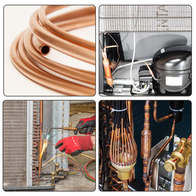 1 Meter Soft Copper Tube Coil 2mm to 12mm OD for AC DIY Crafts 99.9 Percent Pure Copper Frontier General Hardware