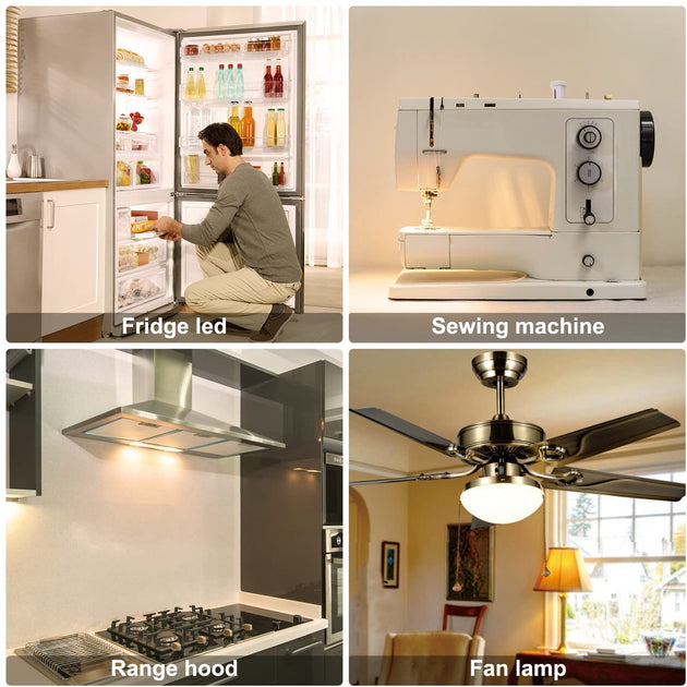 T20 2W Dimmable Edison Led Filament Tubular Bulbs E12 E14 Clear Glass 2200K Refrigerator Hanging Mini Night Lamps Frontier General Hardware