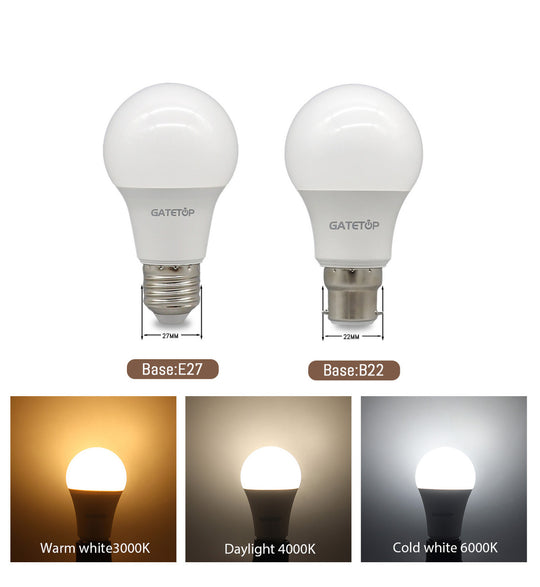 10 Pack B22 LED Bulbs 110V 220V No Flicker High Brightness Warm Lighting For Home Decoration 8W 9W 12W 18W 24W Frontier General Hardware