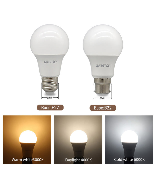 10 Pack B22 LED Bulbs 110V 220V No Flicker High Brightness Warm Lighting For Home Decoration 8W 9W 12W 18W 24W Frontier General Hardware