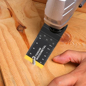 20 Piece Titanium Oscillating Saw Blade Kit For Metal Cutting Fits DeWalt Milwaukee Ryobi Worx 1 3 8 Inch And 1 3 4 Inch Frontier General Hardware