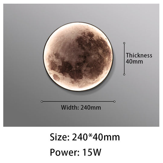 Modern LED Moon Wall Lamp For Indoor Lighting In Bedroom Living Room Hallway Decor Frontier General Hardware