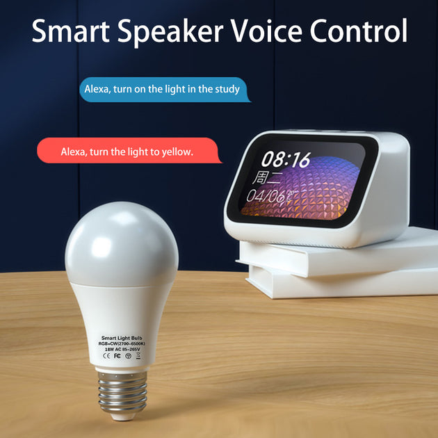 Tuya Smart LED Bulb E27 RGBCW 12W 15W 18W Dimmable WiFi With App Control Works With Alexa Google Home Assistant Frontier General Hardware