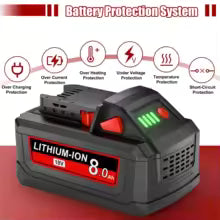 Milwaukee M18 Battery M18B6 18V XC 8000mAh Li-ion Battery 48-11-1860 2604-22 2604-20 Rechargeable battery
