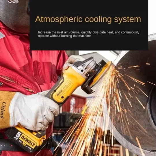 DEWALT DCG405&DCG406 125mm brushless flat head angle grinder bare machine tool cutting machine 20V lithium battery Frontier General Hardware