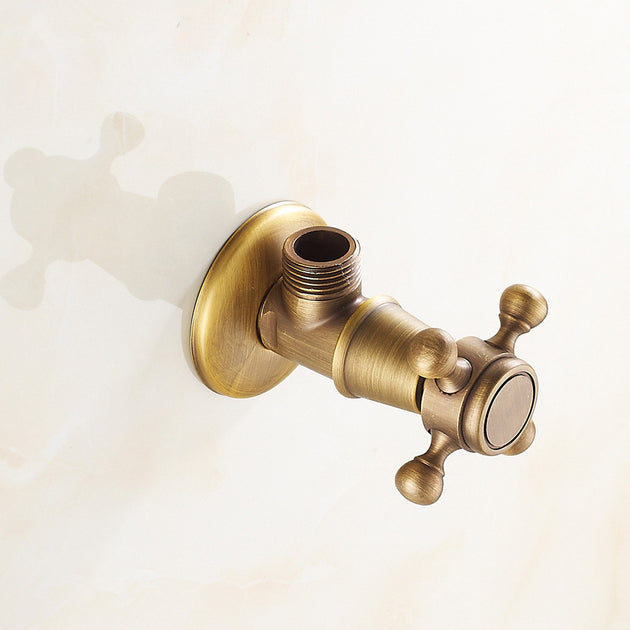 Brass Angle Valve 1/2\\\" Toilet Water Stop Valvethickening Triangle Valve Kitchen And Bathroom Plumbing Hardware Accessories Frontier General Hardware