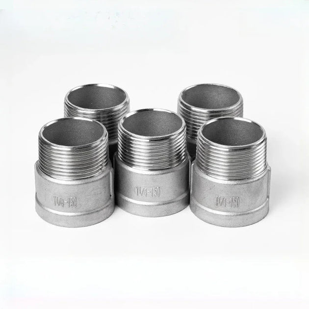 SS304 Stainless Steel Male To Female Thread Equal Reducer Fitting One Eighth To Three Quarters Inch Water Pipe Adapter Frontier General Hardware