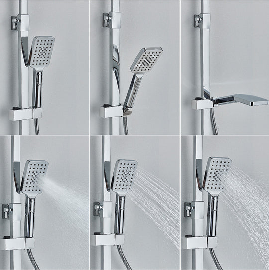 Black Golden Shower Head Rainfall Shower Faucet Head Large Flow Rainfall Showerhead ABS Handshower Faucet Accessory Frontier General Hardware
