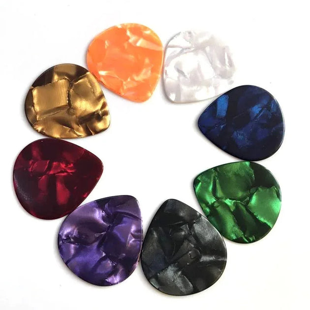 10 Pack Celluloid Guitar Picks Plectrum for Electric Bass Acoustic with Smooth Tone 0.46 0.71 0.96 mm Frontier General Hardware