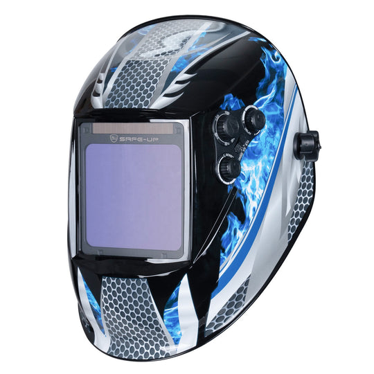 Auto Darkening Welding Helmet True Color Optical 1 1 1 1 4 Sensors Large Viewing Area 100x97mm For MIG MAG MMA Welder Frontier General Hardware